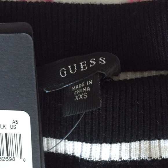 GUESS off the shoulder black tight dress - Picture 3 of 3